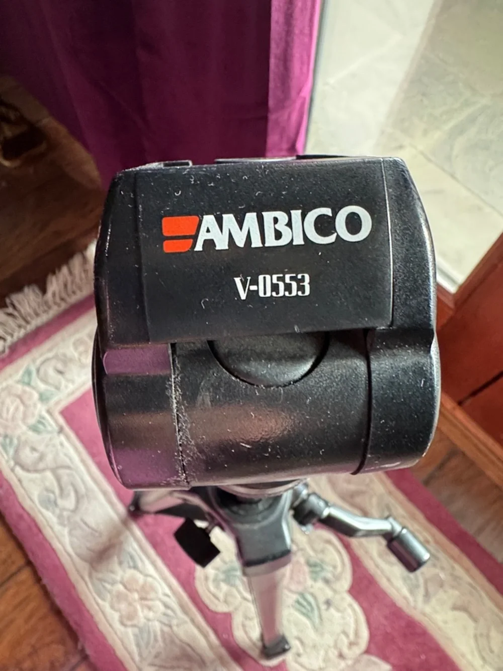 Ambico camera tripod. Model: Ambico V-0553. Camera Tripod with Pan Head
